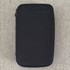 esum, Brush Book, Makeup Zippered Case, Black